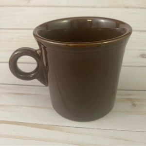 Fiestaware Chocolate Ring Handle Coffee Tea Mug Fiesta Brown